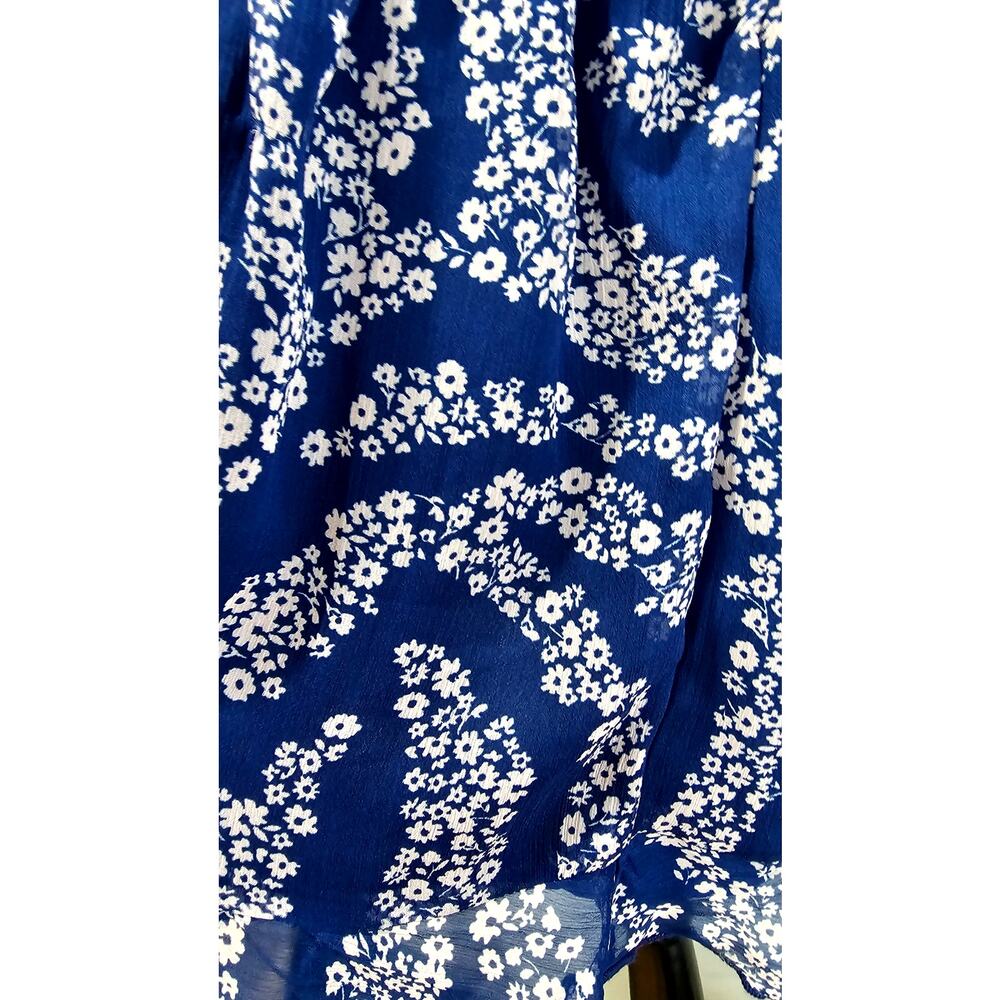 Patrons of Peace Mini Dress, Floral Ruffled Sleeveless Summer Vacation Sz M New - Picture 9 of 12